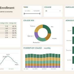 University Enrollment Dashboard