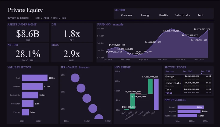 Private Equity Dashboard